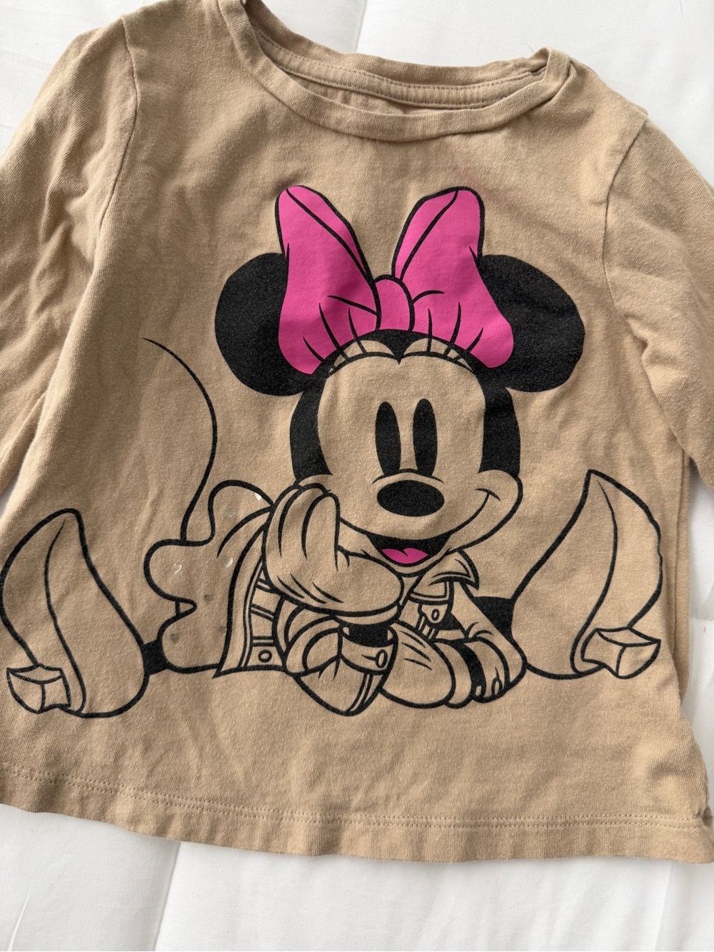 Baby Gap 100% Organic Cotton Minnie Mouse Long Sleeved T Toddler Girl 4T - Picture 3 of 6
